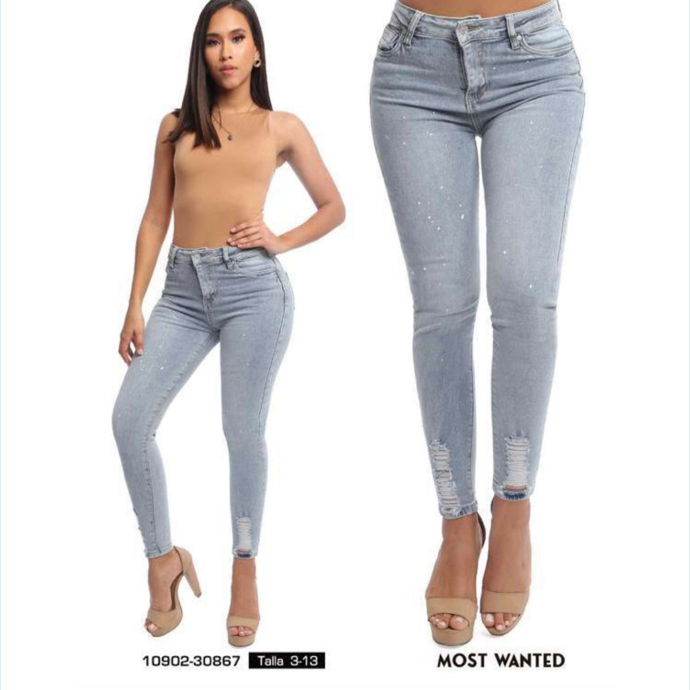 Jeans Dama Tobillero Most Wanted – El Costo